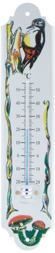 Axentia Metallthermometer, Weiß, ca. 31 cm