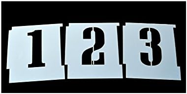 35mm Professional Interlocking Stencil Kit. 'Cargo Crate' Font, Number Set. Made from 125micron Mylar Polyester
