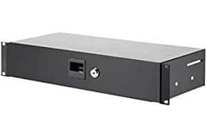 Adam Hall 19" Parts 87402 S - Tiroir rackable 2 U en acier de profondeur 200 mm