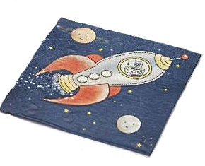 Partyset für 8 Kinder, ** NEU ** ┃ Rakete ┃Weltraum ┃ Weltall┃Teller ┃ Becher ┃ Servietten ┃Mitgebselset ┃Flummi ┃Metoriten Kaugummi ┃Space - 3