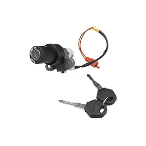 Deutsche High Performance Ignition Switch Lock Set Fit for Yamaha FZ-S/R-15, Switch Lock with 2 Keys