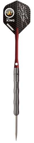 WINMAUMervyn King Signature Edition Onyx Professional Steeltip and Softip Tungsten Darts Set with Flights and Stems (Shafts)