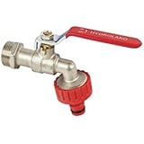 Wasser Kugelhahn mit Mutter und Garten-Kompressions-Stecker 3/4"
