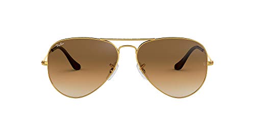 Ray-Ban - Gafas de sol Aviador RB3025 Aviator Large Metal, Brown