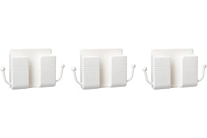 Sandyseptember 3 supporti da parete per telefono con comodo accesso per la ricarica in qualsiasi ambiente (bianco)