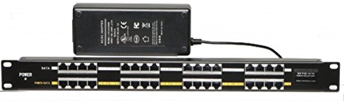 WiFi-Texas WS-POE-16-24v120w, inyector PoE de 16 Puertos para 802.3af o Dispositivos pasivos 802.3at con Fuente de alimentación 24v120w