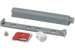 Gedotec Empujador magnético de plástico automático para empujar y abrir puertas gris - SLIM | Empujador de puertas fuerte | Empujador para puertas de armarios