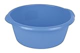 Barreño plástico azul con capacidad desde 3 hasta 50 litros.
