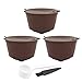 Produktbild YueHao 3Pcs Wiederverwendbare Kaffeekapsel Filtertasse Deckt Kaffeefilter + 1 Kaffeelöffel + 1 Pinsel für Dolce Gusto