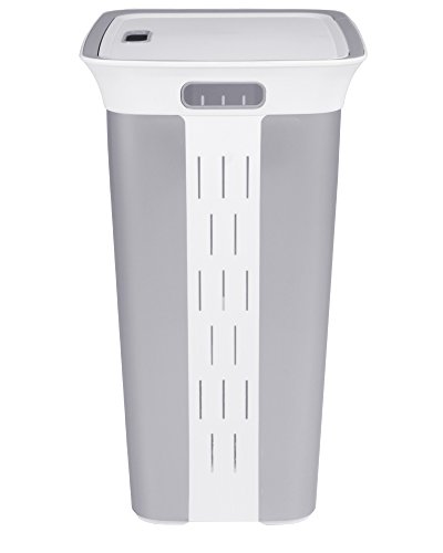 Wäschetruhe Wäschekorb Wäschepuff mit Belüftung Moda Service 60 Liter mit Deckel Wäschesammler - 3