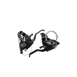 2Pcs/Pair MTB Bicycle Break Gear Shifter Brake 3 X 7 21 Speed Mountain Road Bike Cycling Disc Brakes Levers with Shift Cable Riding