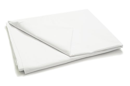 ZOLLNER® hochwertiges robustes Betttuch / Bettlaken weiß 240x290 cm, ohne Gummizug, direkt vom Hotelwäschehersteller, Serie "71002/W"