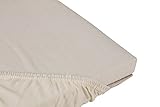 Jersey Spannbettlaken cream 100% Baumwolle 140 cm x 200 cm bis 160 cm x 200 cm 135GSM - 3