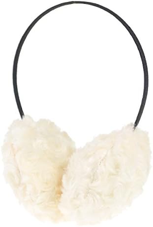 Plain Fluffy Thermal Winter Earmuffs Ear Warmer with fine black Headband Winter Accessory