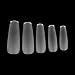 MAKARTT 360pcs/box Coffin False Tips Ultra Thin Clear Full Cover Acrylic False Nails 12 Sizes - for Nail Salons and DIY Nail Art at home