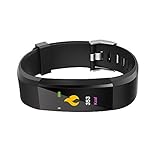Chenang Intelligent Armband mit Pulsmesser Wasserdicht IP67 Smart Watch Fitness Tracker mit Pulsmesser Blutdruckmesser Bluetooth Schrittzähler Uhr