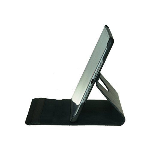 Liamoo iPad 5 air Schutz Hülle 360° + SchutzFolie + Stift Case Smart Cover Tasche (Schwarz) - 5