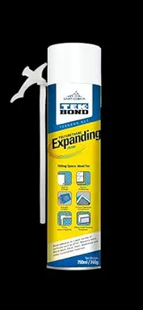 TEK BOND Pack of 3 Multipurpose Expandable PU Foam Insulation Sealant Spray for Window, Tiles, Doors & Air Conditioner Gaps (750ml)