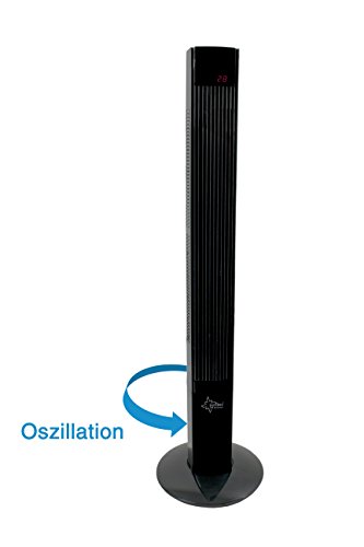 SUNTEC Turmventilator CoolBreeze 12.000 TV [118 cm hoch, 3 Geschwindigkeiten + 2 Windarten, oszillierend, Fernbedienung, 50 Watt] - 2