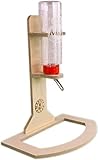 meerschweinchen holzhaus Stabiler Standfuß Getzoo Tränke aus Holz + Classic Trinkflasche 320ml