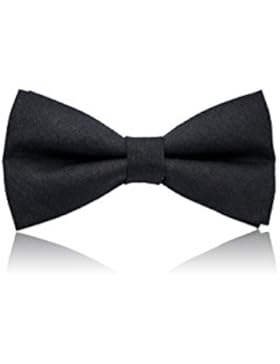 schwarze Fliege für Herren - Herrenfliege - 100% Leinen ,verstellbar - original little butler ®