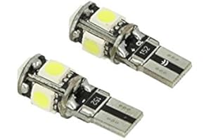 CARALL 24V Lampada Led Canbus T10 W5W Bianco Per Camion Bus Barca 5 Smd 5050 Luci Posizione Targa