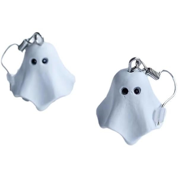 Aurora Tears Cute Ghost Necklaces/Rings Ghost Shape Jewelry 925