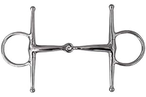 NAPZ German Riding Schenkeltrense Edelstahl einfach gebrochen 13,5 cm