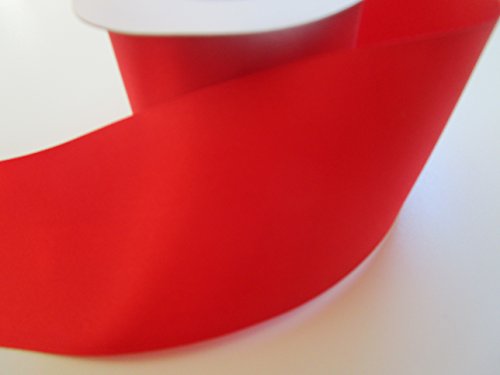 10 m Satin-Schleifenband in 5 cm Breite (Kardinalrot) - 2