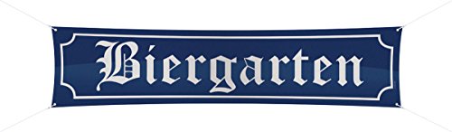 Riesiges Strassenbanner * BIERGARTEN * von Folat // Oktoberfest Mottoparty Streetbanner Bayern Deko Party Feier Gaudi - 2