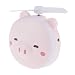 Produktbild Shiwaki USB Handventilator LED Kosmetikspiegel tragbar, Ventilator klein USB Mini Fan Handfan für Reisen, Outdoor - Rosa 3