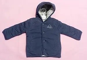 Baby cry Baby Reversible Sweater Jacket - Baby Jacket/Winter Jackets for Toddler Girls/Boys- Sweater for Baby Girls/Baby Boys (3-6 Months, Navy Blue)