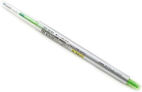 Uni Style Fit Single Color Slim Gel Ink Pen - 0.38 mm - Lime Green