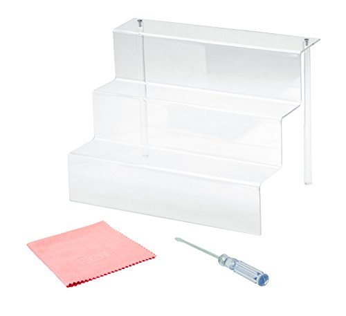 Kombination von Life 3-Tier-Acryl Schritt Display, plastik, farblos, 12 x 8.5 Inch