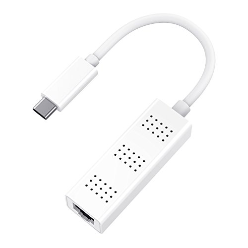 AUKEY USB C Adapter zu Gigabit Ethernet 1000 Mbps Type-C zu RJ45 Adapter mit 3 Anzeigen für Macbook Pro 2016 / Google ChromeBook Pixel und andere Type C Geräte, Weiß - 4