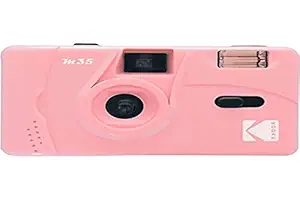 Kodak M35 35mm Film Camera - Focus Free, Reusable, Built in Flash, Easy to Use (Candy Pink)