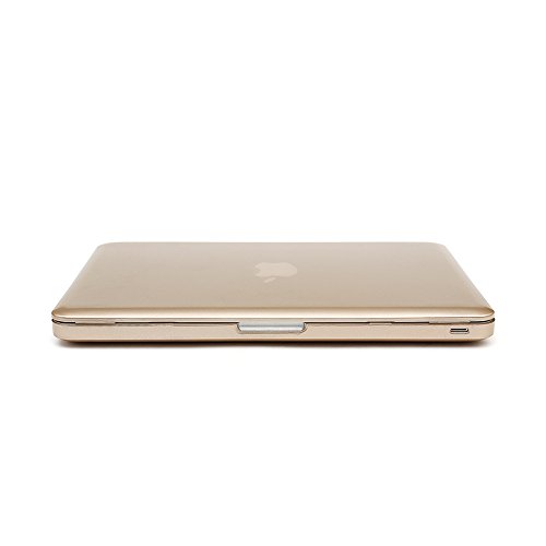 Macbook Pro 13 Hülle,TECOOL [Ultra Slim Serie] Plastik Hartschale Schutzhülle Snap Case und Silicon Tastatur Abdeckung für Apple MacBook Pro 13,3 Zoll – Gold - 8
