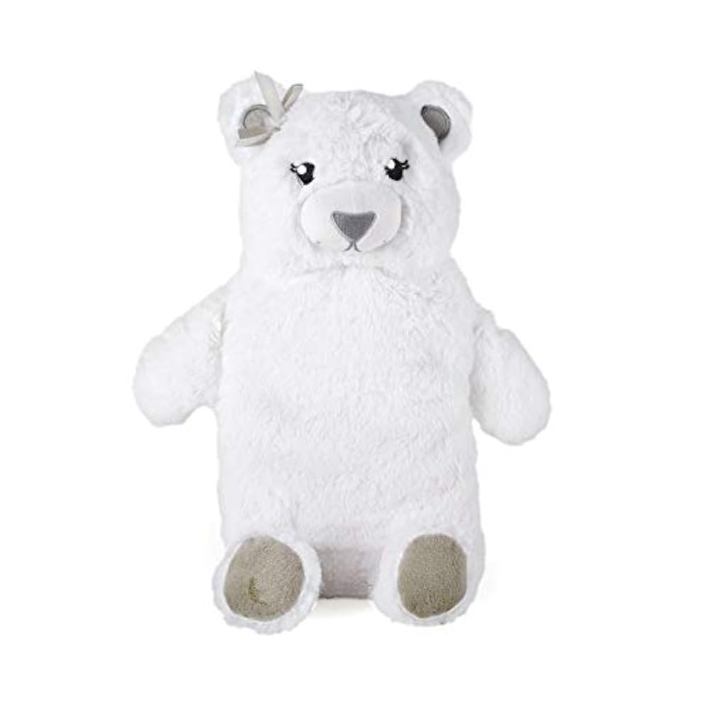 Luxus Wärmflasche, abnehmbarer Fleece-weichem Kunstfell Neuheit Tier Strick