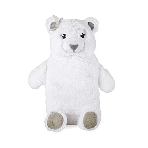 Luxus Wärmflasche, abnehmbarer Fleece-weichem Kunstfell Neuheit Tier Strick