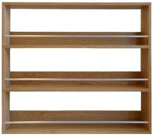 Solid Oak Spice Rack Three Tiers Up To 36 Jar Capacity