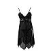 Produktbild Dessous Sexy Damen Unterwäsche Babydoll Lace Dress G-String Nightwear (XS - M, Schwarz)