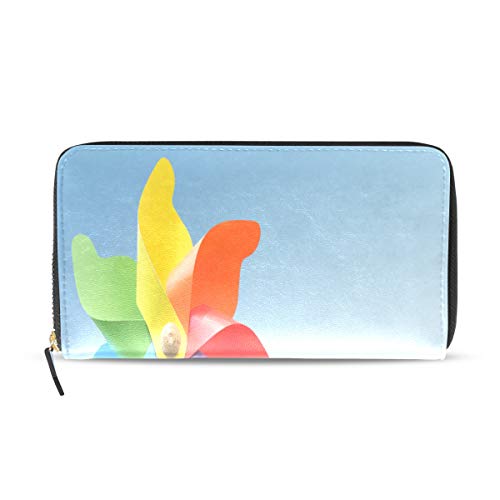 Preisvergleich Produktbild Windmühle Spielzeug Königin Windrad Lange Pass Kupplung Geldbörsen Reißverschluss Brieftasche Fall Handtasche Geld Veranstalter Tasche Kreditkarteninhaber Für Dame Frauen Mädchen Männer Reisegeschenk