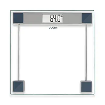 Beurer GS 11 Glass Bathroom weight Scale with Transparent LCD Digital Display ,5 Years Warranty