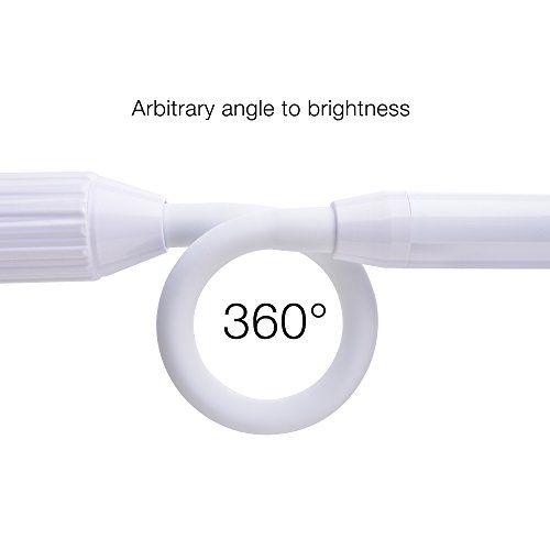 Sunix 6W 24 LED Klemmleuchte, Dimmbar Bettleuchte, LED Tischlampe, LED Leselicht USB-Kabel Inklusive, Touch-Steuerung, LED Leselampe für Schlafzimmer Büro - 6