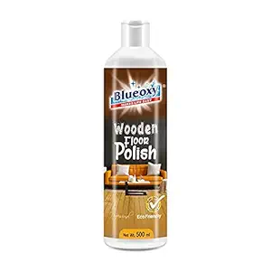 BLUEOXY Wooden & Laminate Floor Polish Gel | Conditione r| Floor Shiner | High Gloss | Wooden Floor Maintainer | Extends Life of Wooden Floors | Ecological Formulation | 500 ML | QTY 1