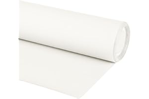 Byour3 - Tissu AU MÈTRE pour Auvents Extérieurs Protection UV Ombre Balcon Véranda Bâches Gazebo Auvent Latéral Pergola Camping-Car Coussins Bateau (Blanc, Rouleau De 200 cm De Large)