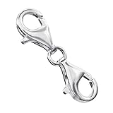 kettenverschluss silber 925 Karabiner zum Wechseln für Silber oder Lederarmbänder - ideal für Beads Armbänder oder Ketten.