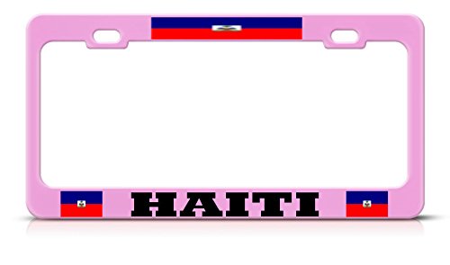 Preisvergleich Produktbild Moon Haiti Nummernschild-Rahmen, strapazierfähig, weich, Rosa