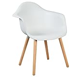 Patas de madera maciza de haya, estilo nórdico, más respetuosas con el medio ambiente.