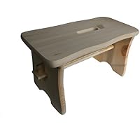 Silla de madera para los niñitos/ Taburetes de madera para niños/ Silla de madera no pintada - 39x 18x 21cm